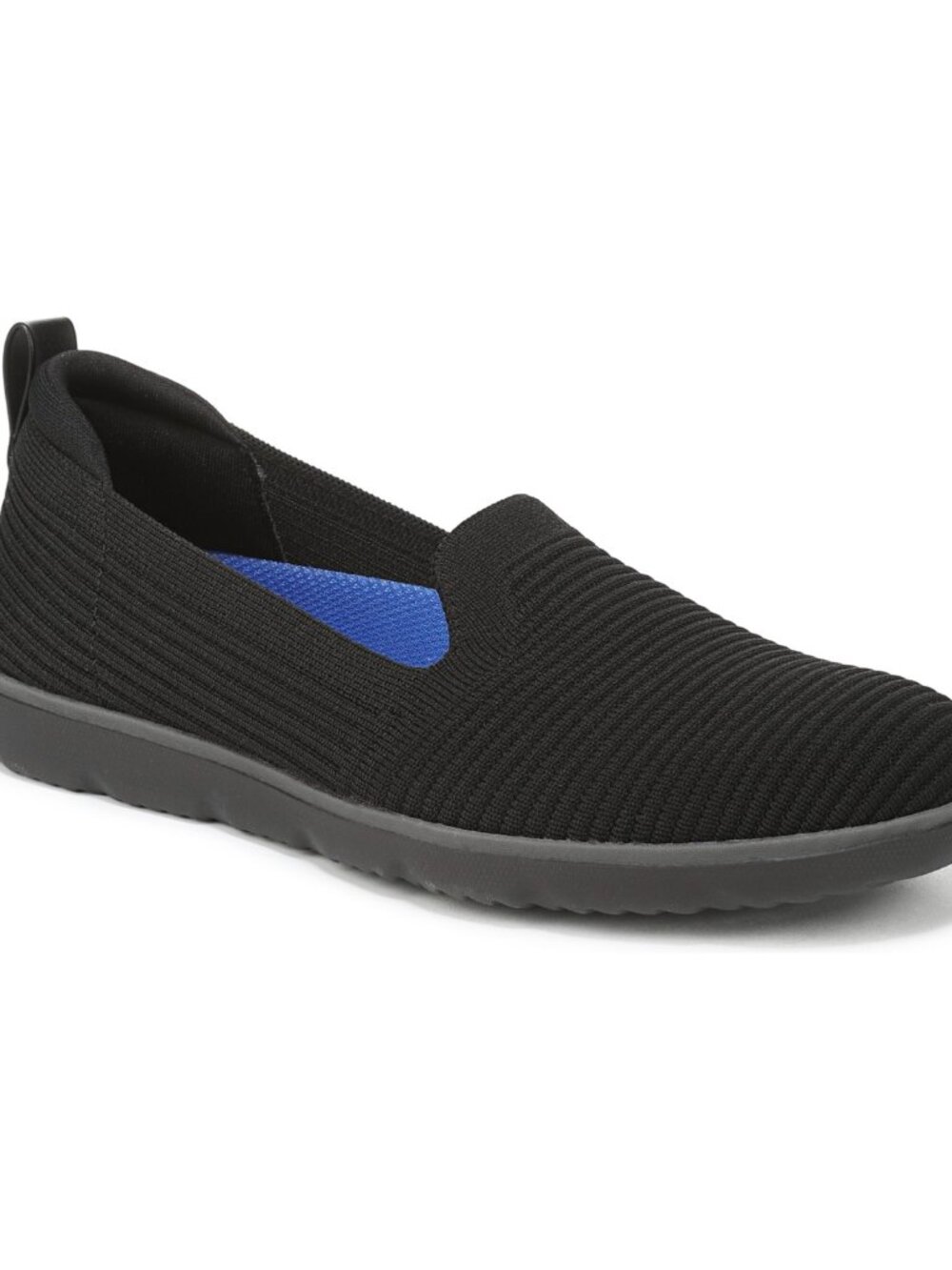Ryka Women's 5.5 Black Knit Fabric Effortless Slip-On Sneaker $74 Retail 70% off